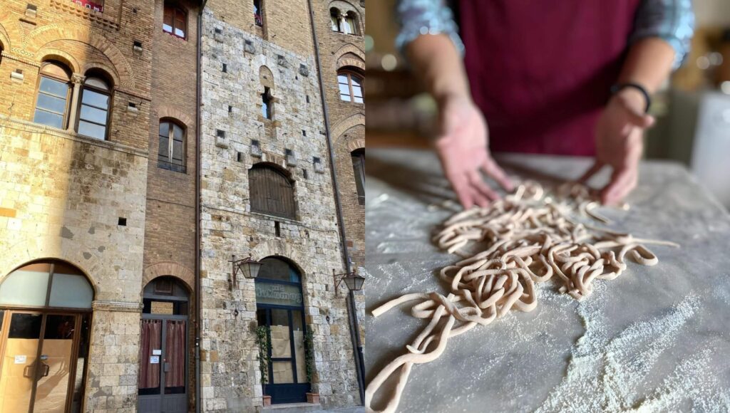 Beautiful buildings and handmade pasta in Tuscany